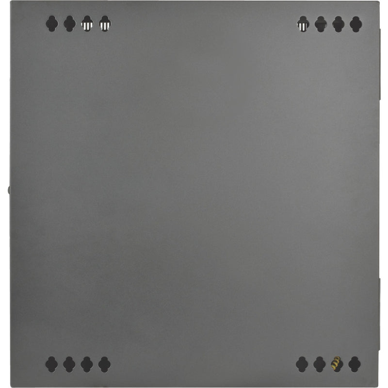 Close-up of wall mounting holes on Tripp Lite SmartRack cabinet