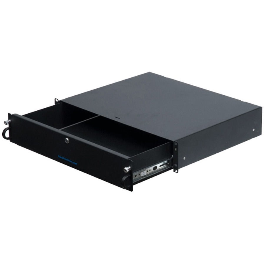 Rack Solutions 2UDRAWER-162 2U Lockable Rackmount Drawer, Cable Management, 14in Depth, 100 lb Weight Capacity