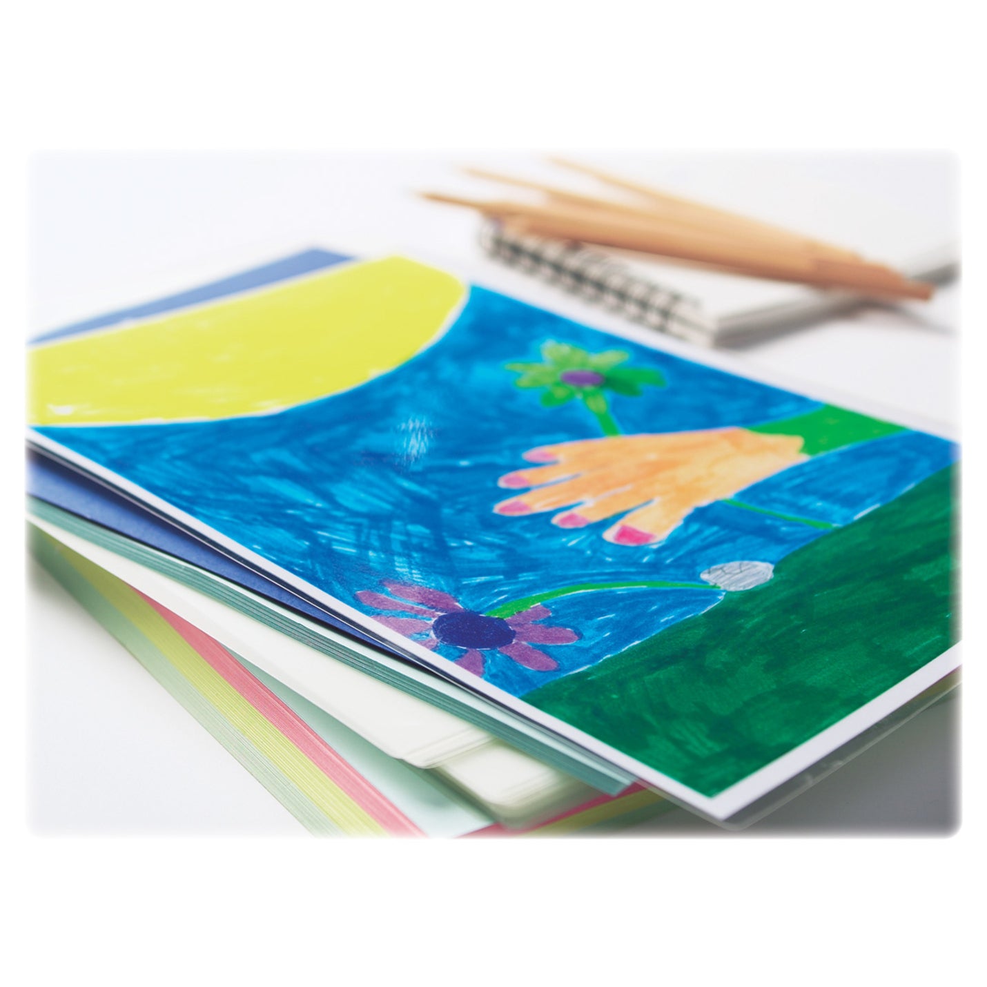 Laminated children's artwork showing color preservation-alternate-image6