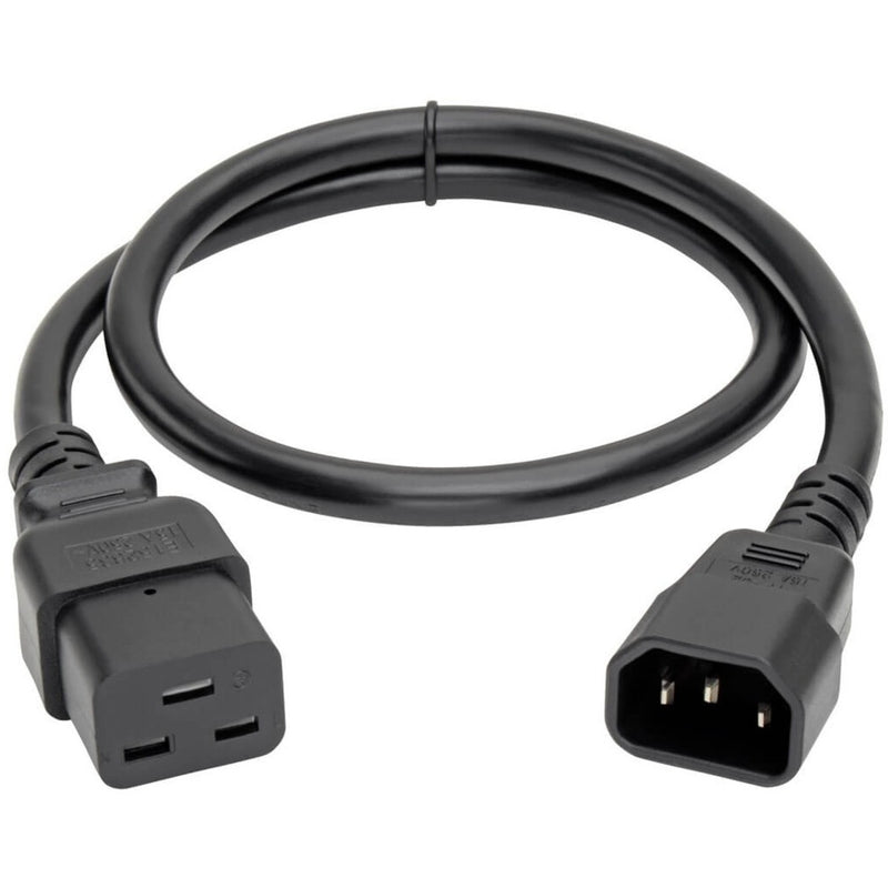 Full length view of Tripp Lite P047-002 2-foot power cable with connectors