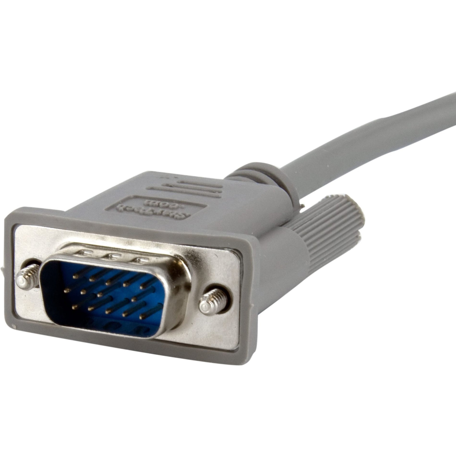 StarTech.com MXT101MM10 VGA Video Monitor Cable - 10 ft HD-15 Male to HD-15 Male Copper Conductor Gray