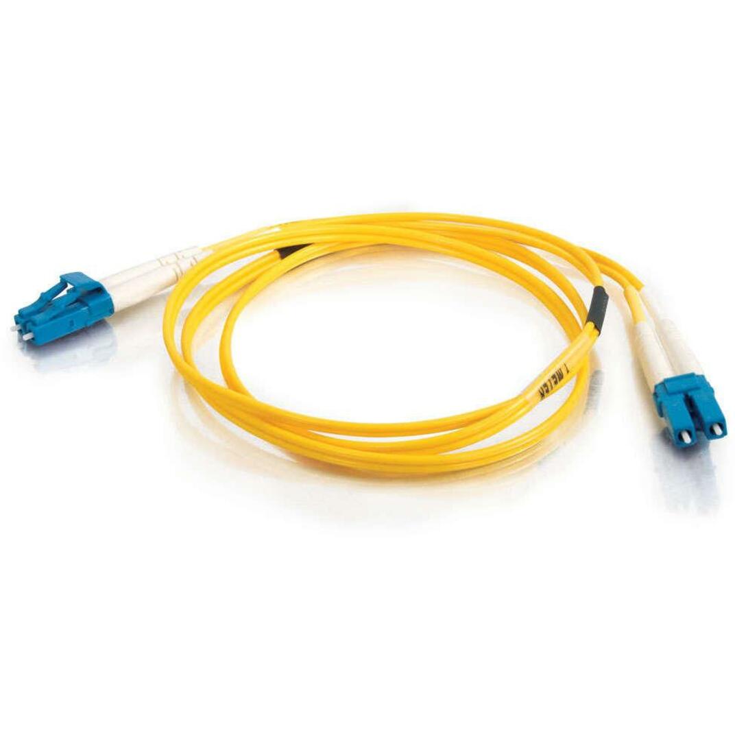 C2G 37460 4m LC-LC 9/125 OS2 Duplex Single-Mode Fiber Cable, Yellow, 13ft