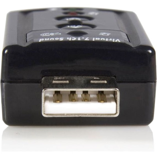 Close-up view of StarTech.com USB Audio Adapter's USB connector interface-alternate-image2