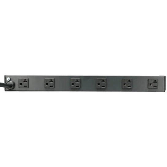 Tripp Lite RS-1215-20 Power Strip 120V AC, 20A Rackmount 12 Outlet 1U 6 Front 6 Rear 15ft Cord Metal