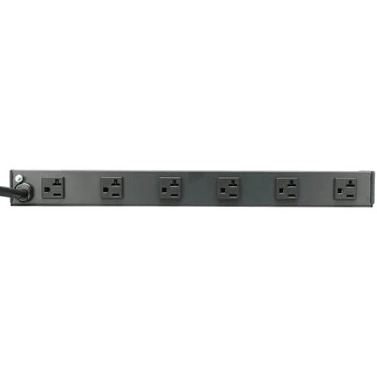 Rear view of Tripp Lite RS-1215-20 power strip showing six rear-facing outlets