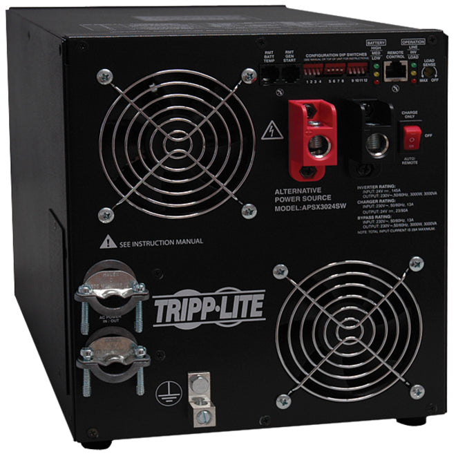 Tripp Lite APSX3024SW PowerVerter 直流 - 交流功率逆变器，3000W 持续负载，6000W 峰值负载 品牌名称：特力品  特力品 APSX3024SW PowerVerter 直流 - 交流功率逆变器，3000W 持续负载，6000W 峰值负载