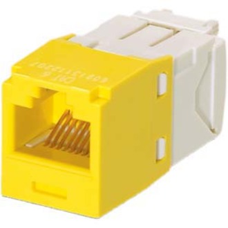 Panduit CJ688TGYL Mini-Com Cat.6 Módulo de Conector UTP Conector de Red RJ-45 Amarillo