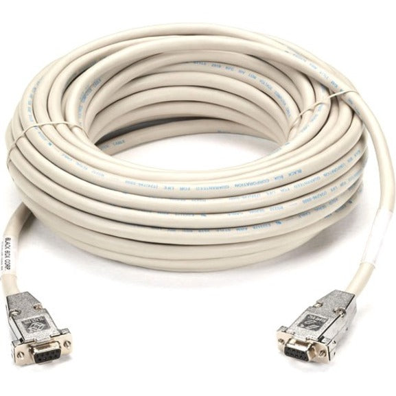 Cable Nulo Blindado RS-232 Black Box EYN257T-0010-FF - Conectores Metálicos DB9 Hembra/Hembra 10 pies (3.0 m) Protección EMI/RF