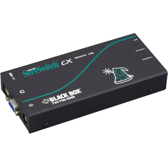 Black Box KV04AU-REM ServSwitch CX Uno USB Remote Access Module with Audio, 2-Year Warranty, USB and VGA Ports