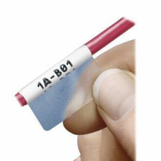 Panduit S100X220VAC P1 Wire & Cable Label, White Printing on Clear, RoHS Certified