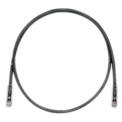 Cable de parche UTP Cat.6 Panduit UTPSP7BLY 7 pies conductor de cobre funda transparente negro