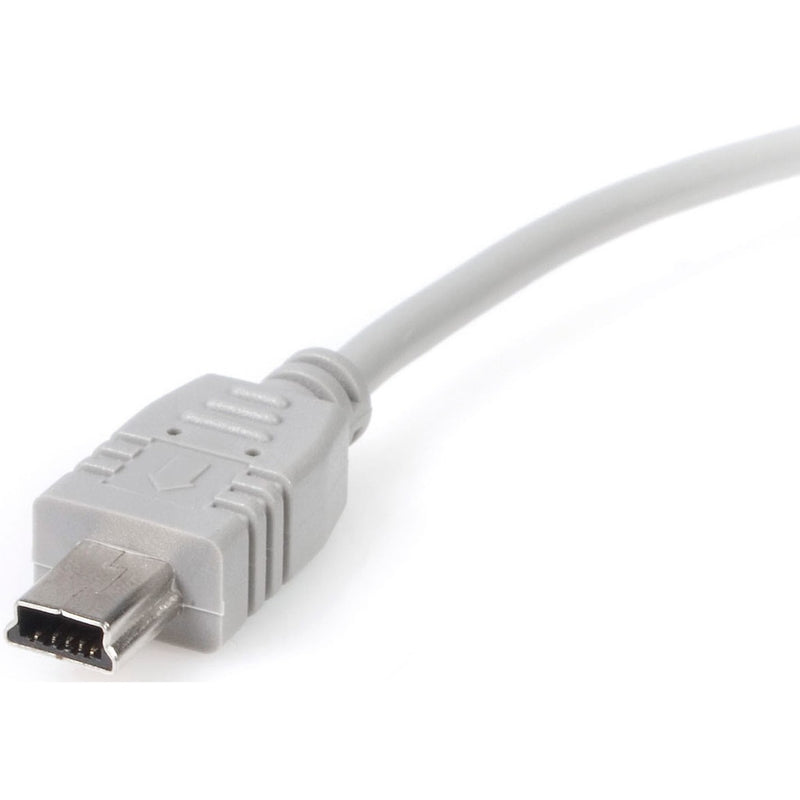 Detailed view of StarTech.com USB Mini-B connector with 5-pin configuration