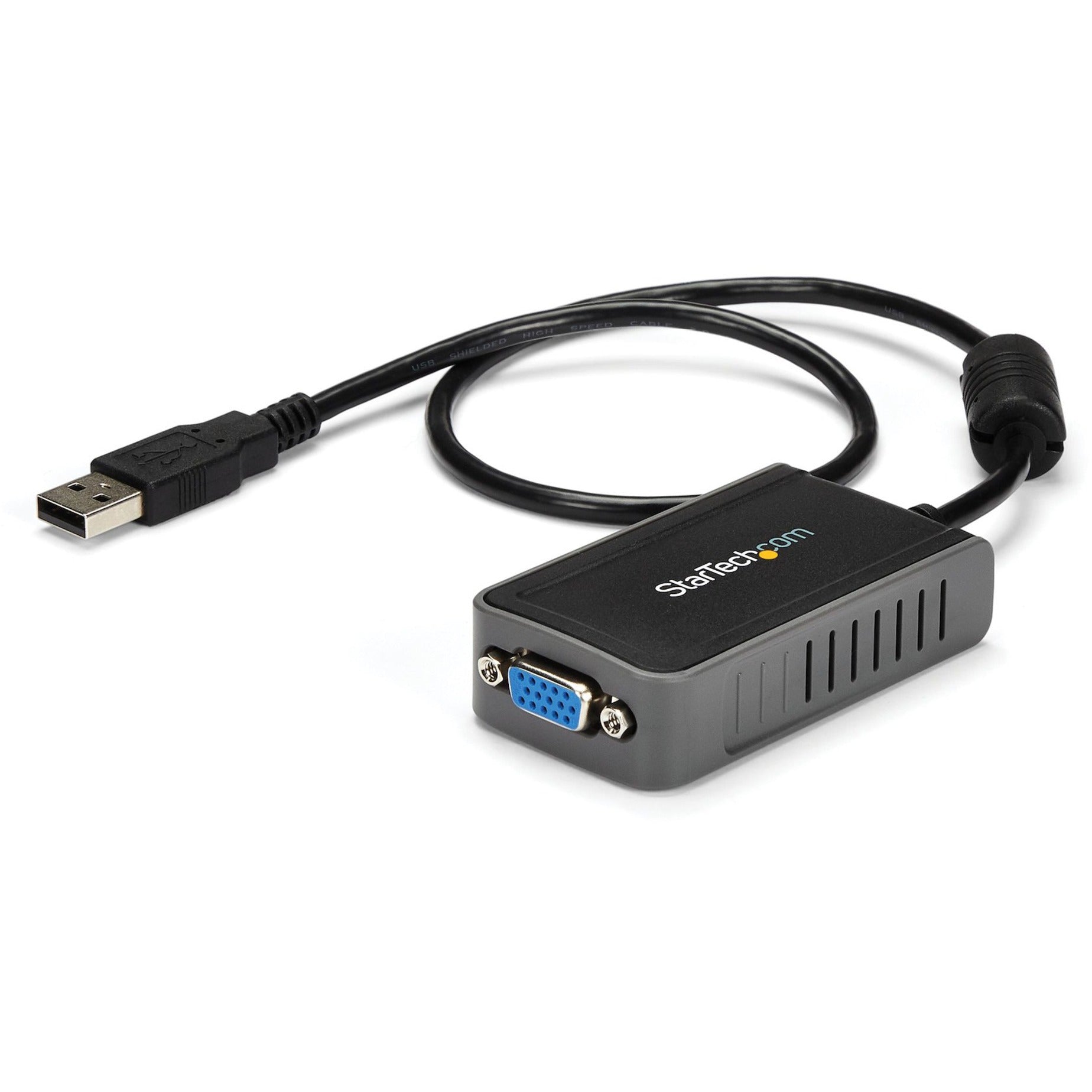 StarTech.com USB2VGAE2 USB to VGA Multi Monitor External Video Adapter, Add Multiple Displays to Your PC