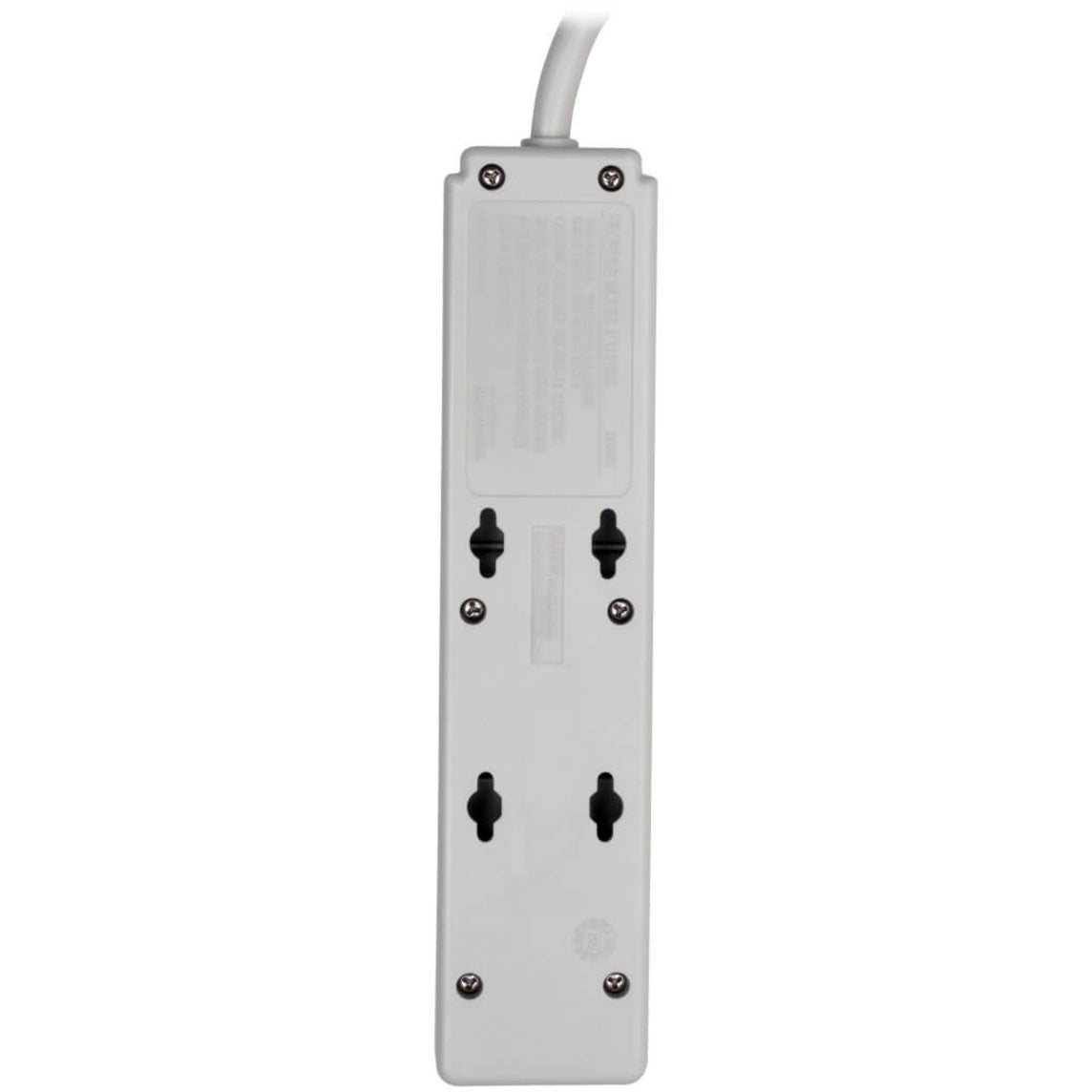 Back view of TLP404 surge protector showing wall mounting slots and construction-alternate-image2