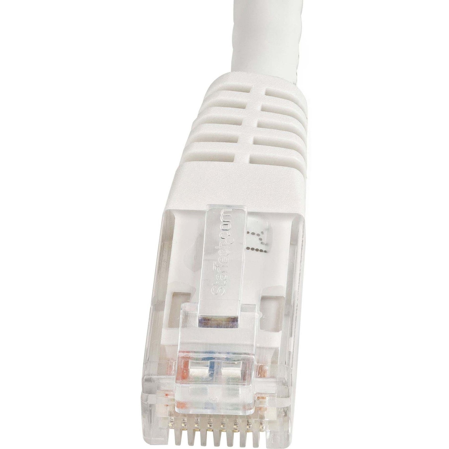 Startech.com C6PATCH4WH 4英尺白色Cat6 UTP Patch电缆 ETL验证，抗磨损，成型，PoE，应变缓解，耐损坏，耐腐蚀，耐锈，耐弯曲，绞线，PoE++，无卡口，10 Gbit/s