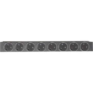 Eaton ePDU Basic 1U rack-mount power distribution unit showing 12 evenly spaced NEMA 5-20R outlets in a horizontal arrangement