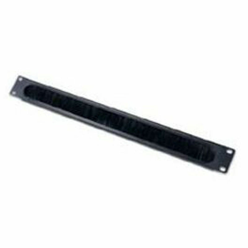 APC AR8429 1U black cable pass through panel with brush strip front view