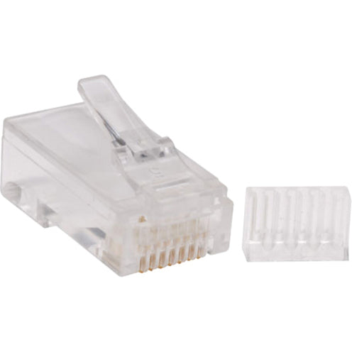 Tripp Lite Cat6 RJ45 connector shown with separate load bar component