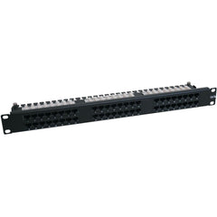 Tripp Lite N252-048-1U 48-포트 CAT6 네트워크 패치 패널 고밀도 1U 평생 보증