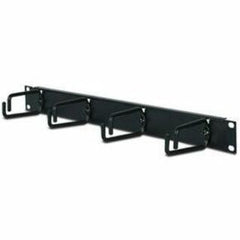 APC by Schneider Electric 1U Horizontal Cable Organizer, Front Cable Management System with Integrated Hoops, Compatible with NetShelter Series, Black AR8425A, RoHS Certified (2 Year Warranty)