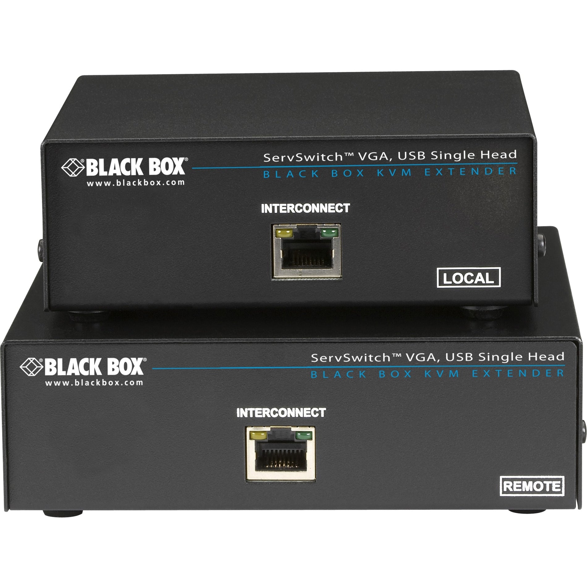 Black Box ACU6022A ServSwitch KVM Switch, USB, VGA, 5 USB Ports, 3 VGA Ports, 2 Network Ports