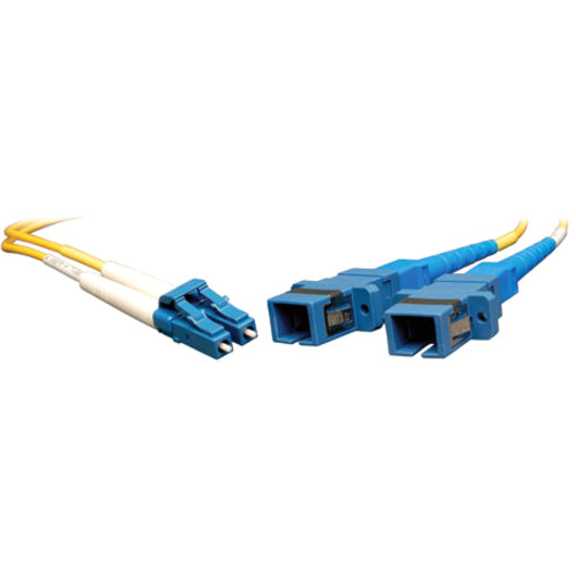 Tripp Lite N458-001-9 Fibre Optic Duplex Cable, 1 ft, Single-mode, LC Network - Male to SC Network - Female