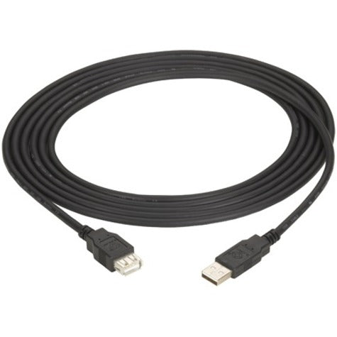 品牌：黑匣子 黑匣子 USB05E-0006 USB 2.0 延长线 - A型公对A型母，6英尺（1.8米），黑色