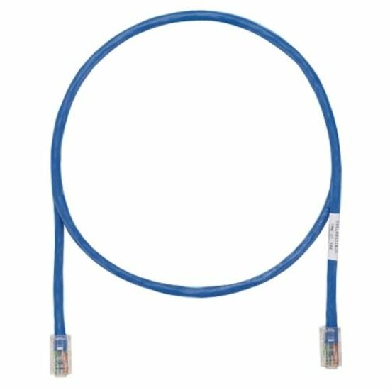 Panduit UTPCH6BUY Cat.5e UTP Patch Cord, 6 ft, Stranded, Snagless, Copper, Gold Plated, Blue