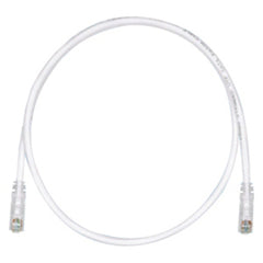 Panduit Cat.6 UTP Network Cable, 20ft Snagless Patch Cord, Stranded Copper Conductor, Gold Plated RJ-45 Male Connectors, Off White - UTPSP20Y (1 Year Warranty)