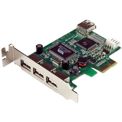 StarTech.com PEXUSB4DP 4 Port PCI Express Low Profile High Speed USB Card TAA Compliant 2 Year Warranty  StarTech.com PEXUSB4DP 4 Port PCI Express Lav Profil Højhastigheds USB-Kort TAA Overholdende 2 Års Garanti