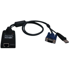 Tripp Lite B055-001-USB Server Interface Module KVM Cable RJ-45 Netwerk - Vrouwelijk naar USB 2.0 Type A - Mannelijk HD-15 - Mannelijk