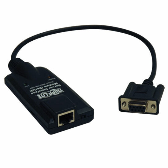 特力电子 B055-001-SER 串口服务器接口模块，数据传输电缆，RJ-45网络 - 女 到 DB-9 串口 - 女  特力电子 - Tripp Lite