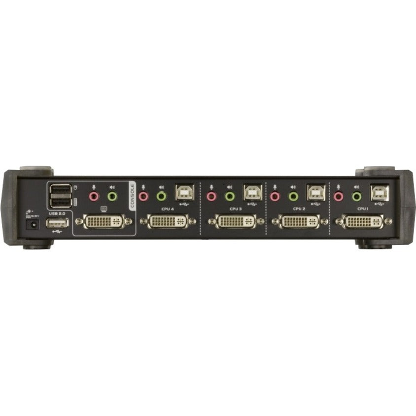 ATEN CS1764A KVM Switchbox, 4-Port DVI USB Switch with WUXGA Support