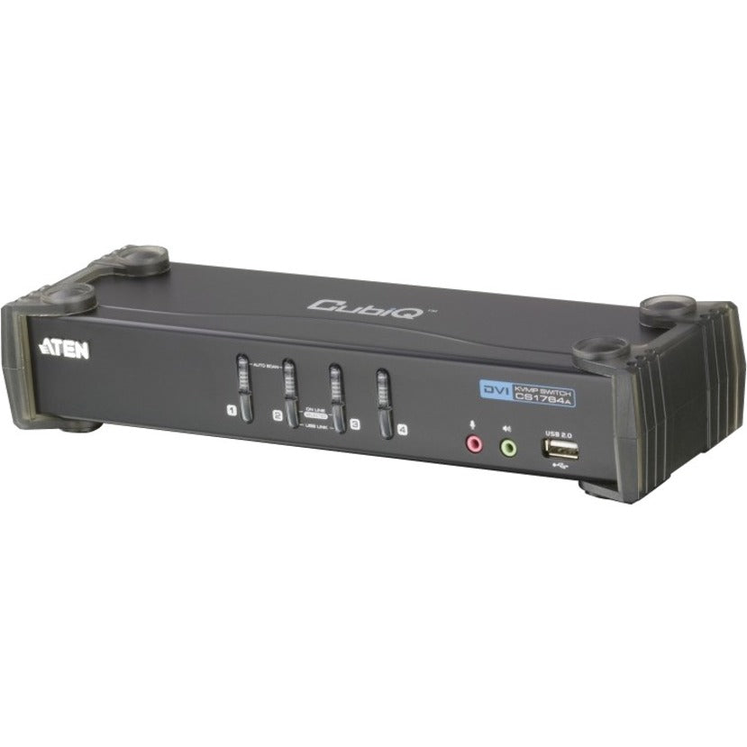 سويتش بوكس ATEN CS1764A، محول KVM بـ 4 منافذ DVI USB مع دعم WUXGA