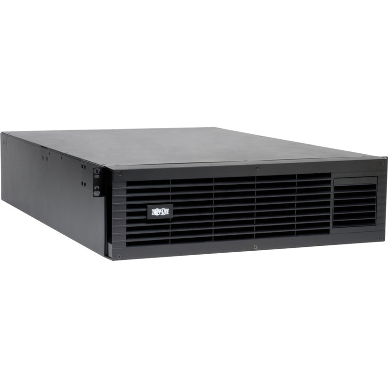 Tripp Lite BP48V60RT3UTAA 48V external battery pack shown in 3U rack-mount configuration with ventilated front panel