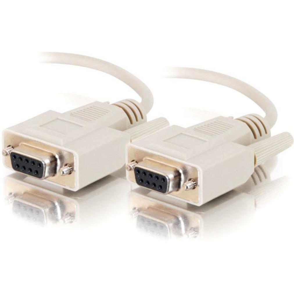C2G 02695 DB9 Extension Cable, 10ft, Fully Shielded, Beige