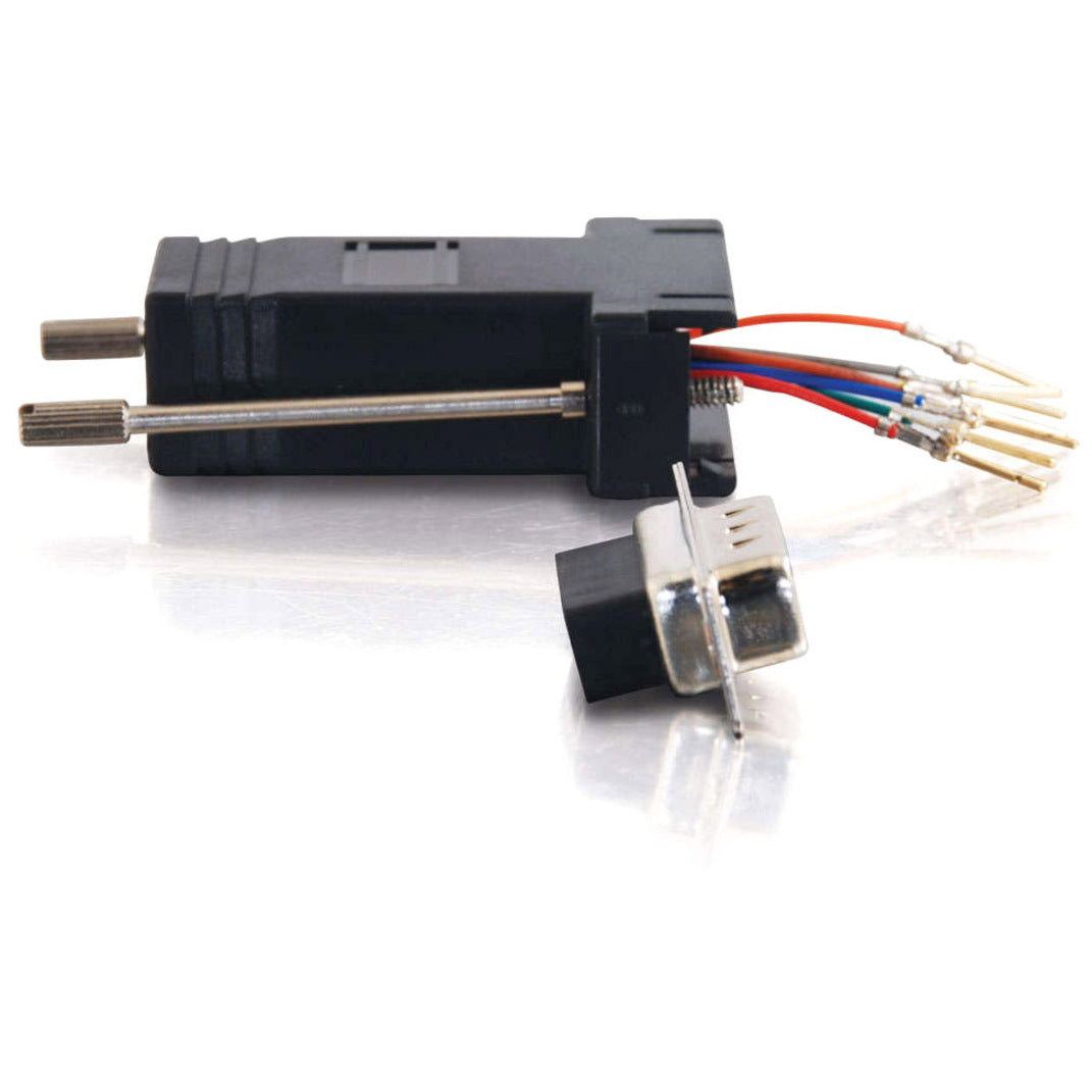 C2G 02947 DB-9 Modular Adapters, RJ45 to DB9 Male Data Transfer Adapter