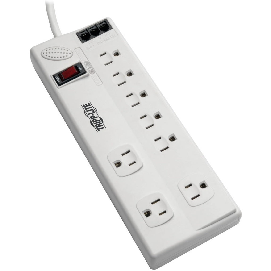 Tripp Lite TLP808TELTAA 8-Outlet Surge Protector, 1800W Power Strip, 8ft Cord, TAA Compliant