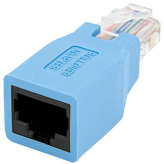 Front view of StarTech.com rollover adapter showing RJ-45 port-alternate-image3