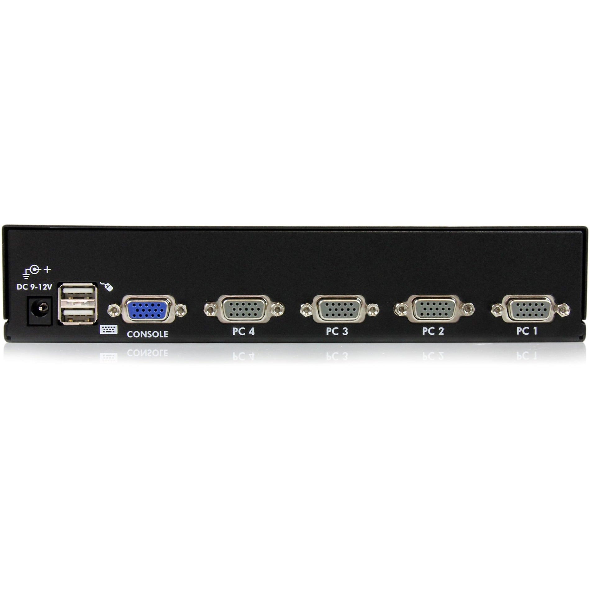スタートレック・ドットコム SV431DUSBU 4 ポート 1U ラックマウント USB KVM スイッチ with OSD、最大ビデオ解像度 1920 x 1440、3 年間の限定保証