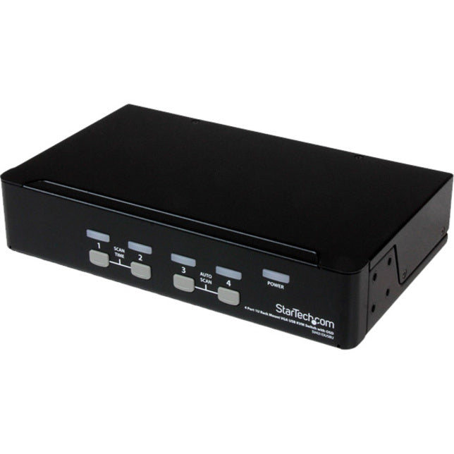 StarTech.com SV431DUSBU 4 Porta 1U Rackmount USB KVM Switch con OSD Risoluzione video massima 1920 x 1440 Garanzia limitata di 3 anni.