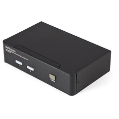 StarTech.com SV231HDMIUA Conmutador KVM HDMI de 2 puertos USB con audio y concentrador USB 2.0 comparte periféricos y pantalla entre consola de juegos y PC