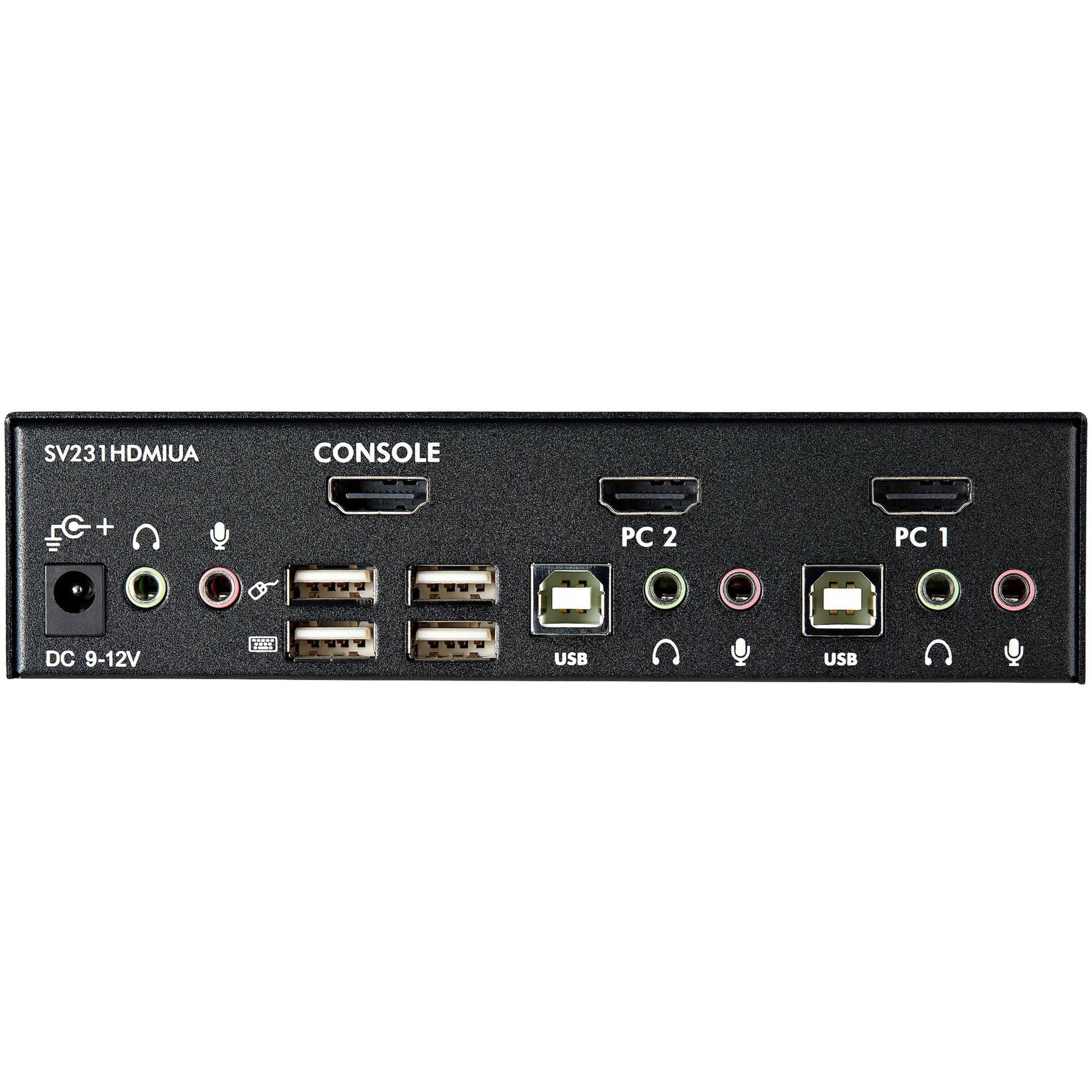 StarTech.com SV231HDMIUA 2-Port USB HDMI KVM Switch with Audio and USB 2.0 Hub, Share Peripherals and Display Between Game Console and PC