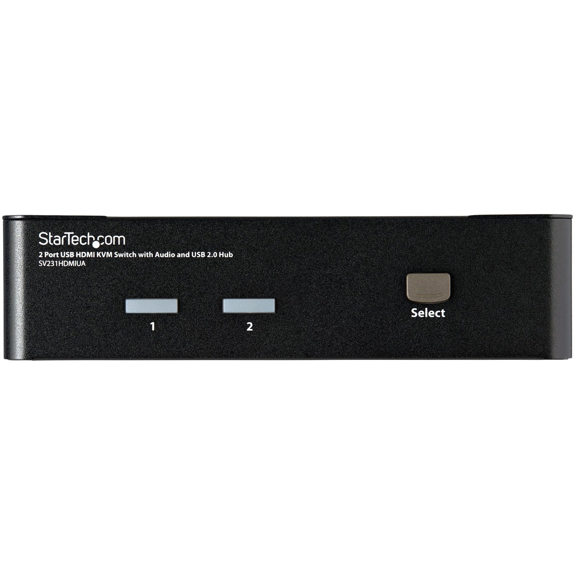 StarTech.com SV231HDMIUA 2-Port USB HDMI KVM Switch with Audio and USB 2.0 Hub Share Peripherals and Display Between Game Console and PC.