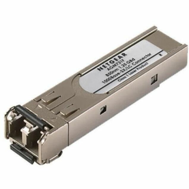 Netgear AGM731F ProSafe 1000Base-SX SFP mini-GBIC module with LC connector and metallic housing