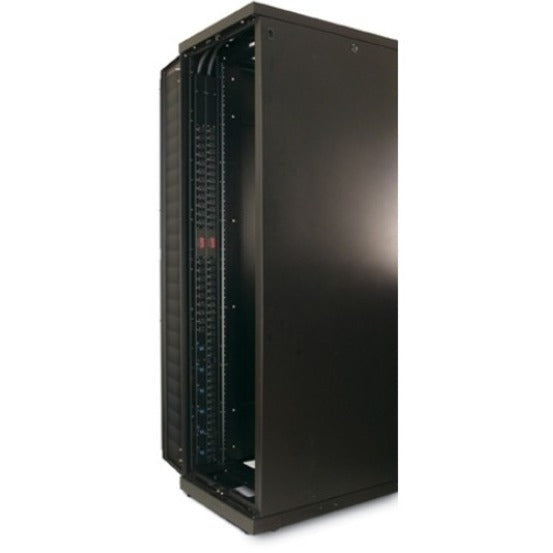 Front view of APC AP7540 Basic Rack PDU showing vertical mounting design and multiple power outlets