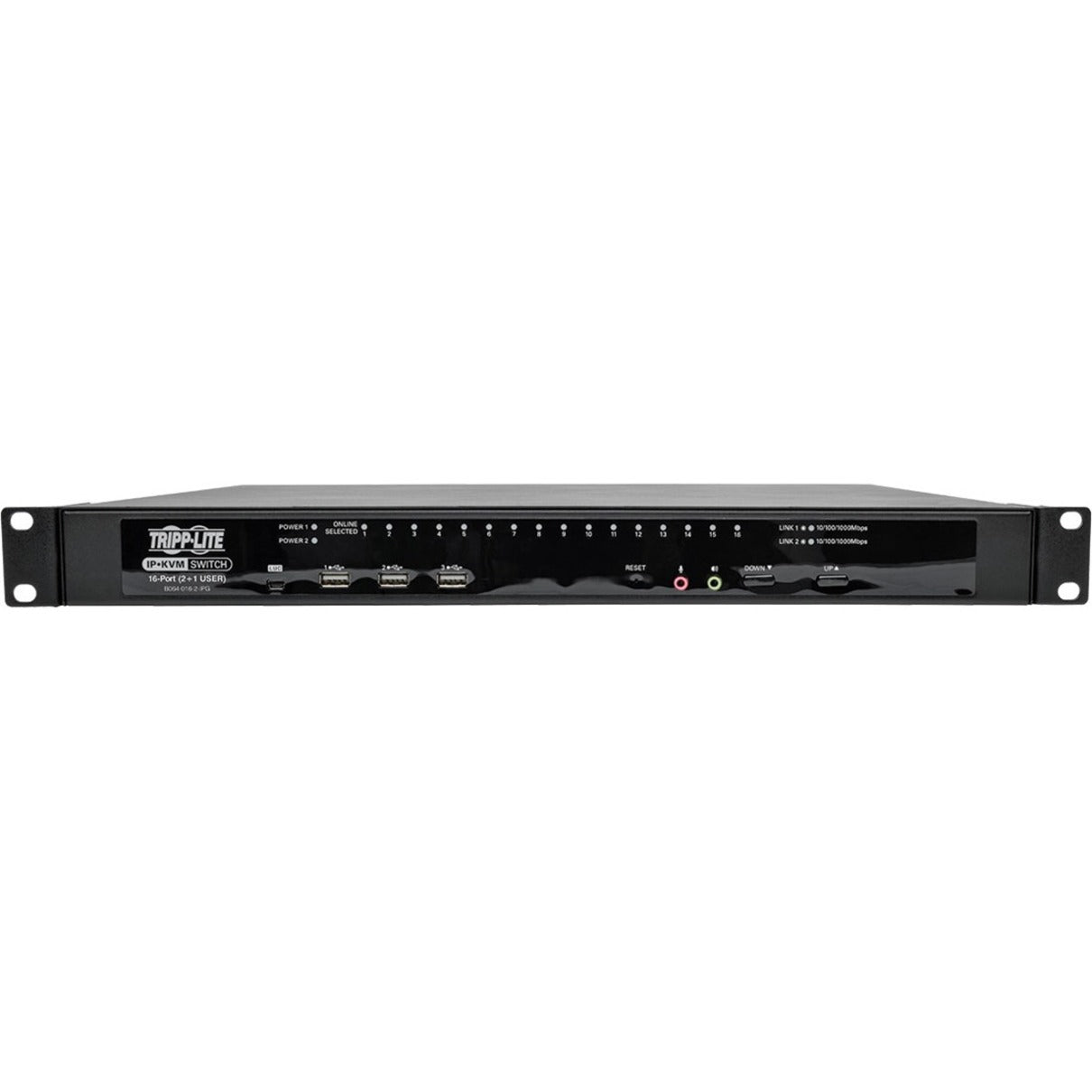 Tripp Lite B064-016-02-IPG NetDirector KVM スイッチボックス、16 ポート、USB/PS/2、ラックマウント可能 Tripp Lite - トリップライト
