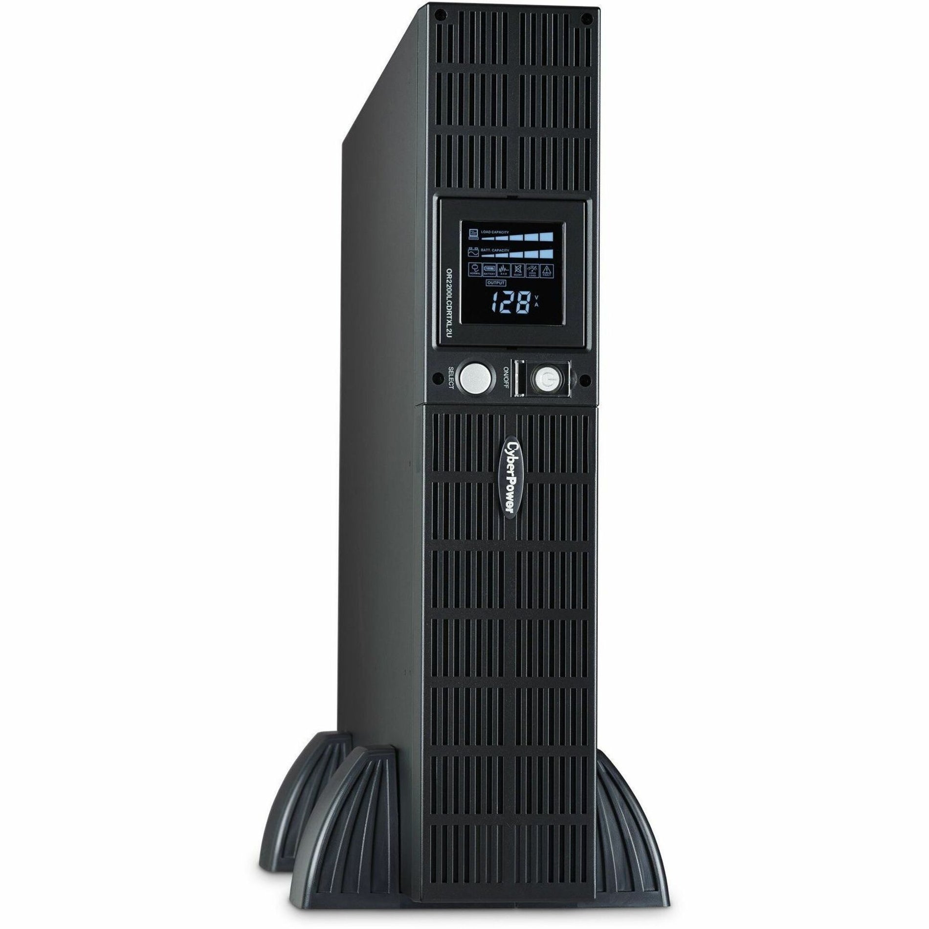 赛博动力 OR2200LCDRTXL2U 智能应用液晶显示 UPS 系统，2190 伏安 塔式/机架式 UPS 赛博动力