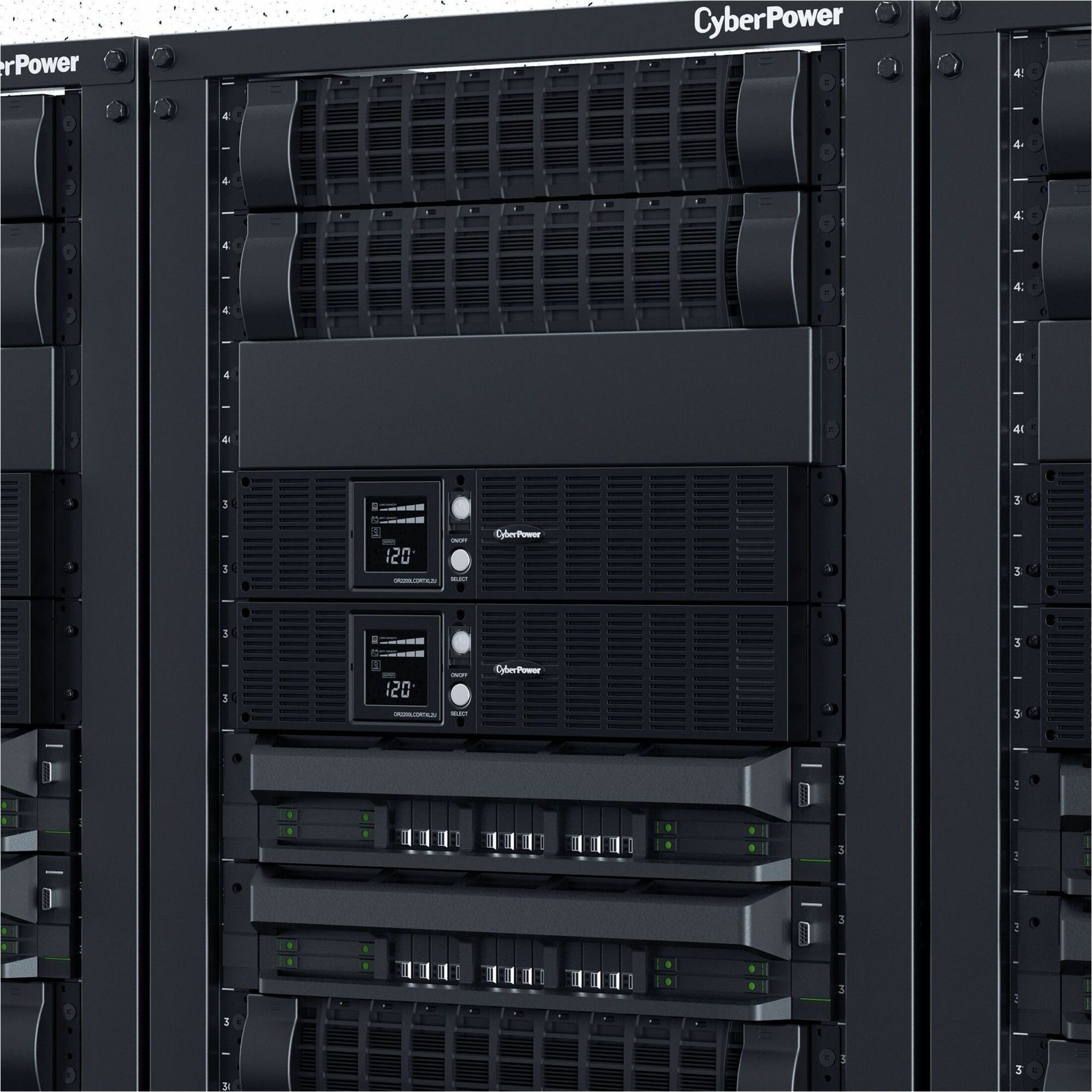 CyberPower OR2200LCDRTXL2U Smart App LCD UPS Systems, 2190 VA Tower/Rack-mountable UPS