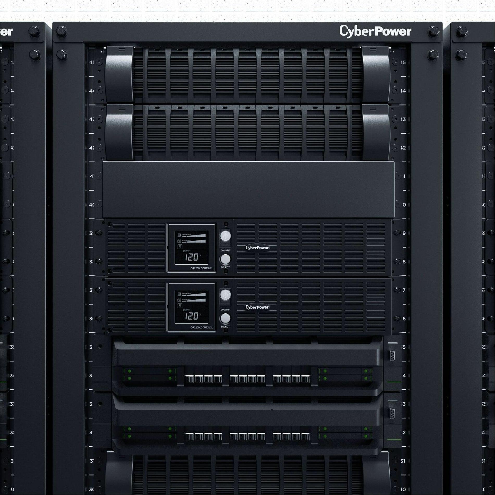 CyberPower OR2200LCDRTXL2U Intelligente App LCD USV-Systeme 2190 VA Tower/Rack-montierbare USV
